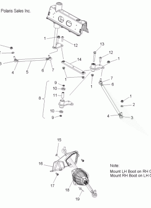 STEERING LOWER and TIE RODS - S09PT7ES / EE / FS (49SNOWSTEERINGLWR09FSTRG)