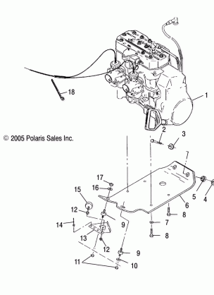 ENGINE MOUNTING - S09SU4BS / BE (49SNOWENGINEMOUNT09WIDELX)