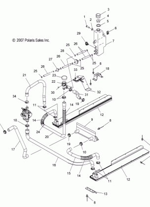 ENGINE COOLING SYSTEM - S09SU4BS / BE (49SNOWCOOLING09WIDELX)