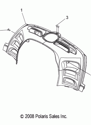 BODY CONSOLE - S09NJ5BS / BSF / BSL / BE (49SNOWCONSOLE09TRAIL)