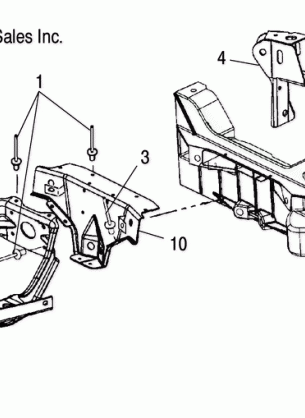 CHASSIS SHOCK TOWERS and PAN BRACE - S09NJ5BS / BSF / BSL / BE (49SNOWTOWER09TRAIL)