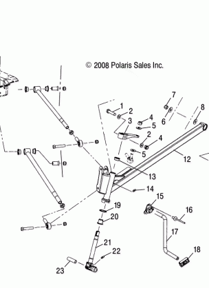 SUSPENSION RADIUS RODS and TRAILING ARMS 2 - S09NT5BS / BE / BSF / NU5BS / BE (49SNOWTRLGARM09TRLTRG)