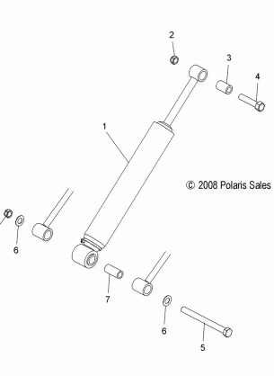 SUSPENSION SHOCK REAR TRACK - S09NT5BS / BE / BSF / NU5BS / BE (49SNOWSHOCKREAR7042138)