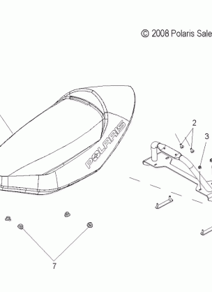 BODY SEAT ASM. - S09PB5BS / BE (49SNOWSEAT09550SHIFT)