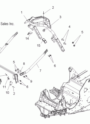 CHASSIS FRONT ASM. - S09PB6HS / HSL / HEL (49SNOW CHASSISFRT09600IQ)