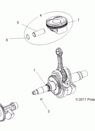 ENGINE CRANKSHAFT PISTON and BALANCE SHAFT - A17SEH57A7