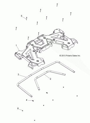 BODY REAR RACK - A17SHD57A9 / AG / E57AS / E57AL (49ATVRACKMTGRR14570)