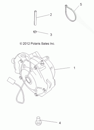 DRIVE TRAIN FRONT GEARCASE MOUNTING - A17SJE57AU (49ATVGEARCASEMTG13SP500F)