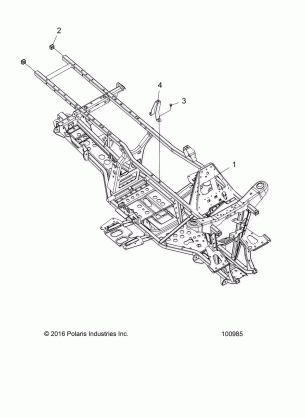 CHASSIS FRAME - A17SUH57N5 (100985)