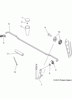 DRIVE TRAIN GEAR SELECTOR - A17SUH57N5 (49ATVGEARSELECT14SP570HD)