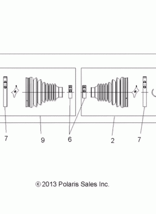 DRIVE TRAIN REAR DRIVE SHAFT (TO 1 / 1 / 17) - A17SUH57N5 (49ATVSHAFTDRIVERR14SP500)