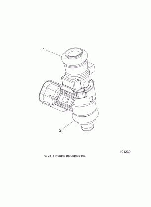 ENGINE FUEL INJECTOR 2521068 O-RINGS - A17SUH57N5 (101239)