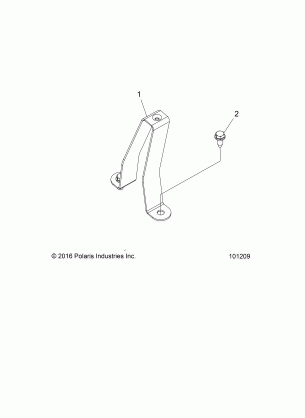 CHASSIS FUEL TANK SUPPORT BRACKET - A17SUH57N5 (101209)