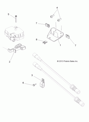 ELECTRICAL IGNITION COIL MOUNTING - A17SVA85A2 (49ATVIGNITION14850SCRAM)