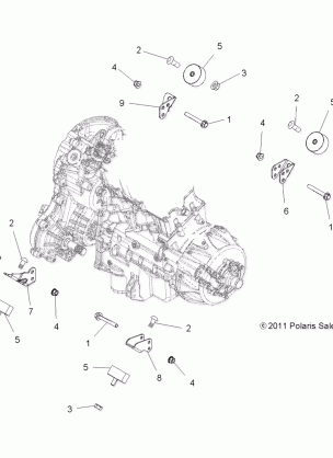 ENGINE MOUNTING - A17SVA85A2 (49ATVENGINEMTG12SP850)