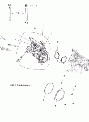 ENGINE THROTTLE BODY - A17SVA85A2 (49ATVTHROTTLEBODY14SPXP850)