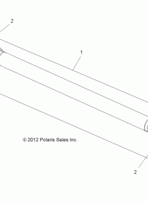 DRIVE TRAIN PROP SHAFT FRONT - A17SVA85A2 (49ATVSHAFTPROP13850SCRAM)