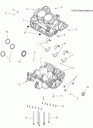 ENGINE CRANKCASE - A17SVE95AM