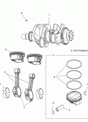 ENGINE CRANKSHAFT and PISTON - A17SVE95AM