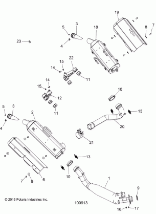 ENGINE EXHAUST - A17SVE95AM