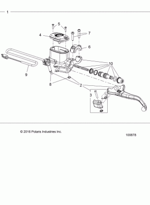 BRAKES FRONT BRAKE LEVER and MASTER CYLINDER - A17SVE95AM