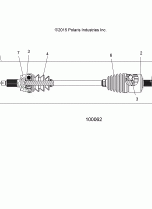 DRIVE TRAIN DRIVE SHAFT FRONT - A17SVE95AM (100062)