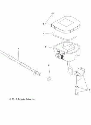 STEERING CONTROLS THROTTLE ASM. and CABLE - A17SVE95AM