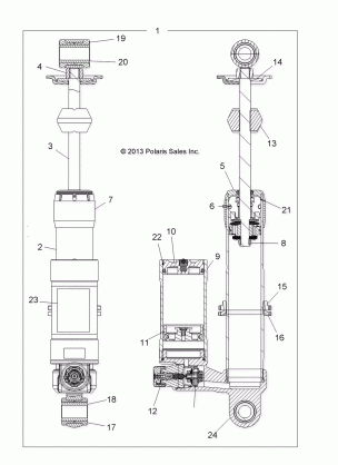 SUSPENSION SHOCK FRONT - A17SVE95AM