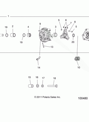 DRIVE TRAIN PRIMARY CLUTCH - A17SVE95AM (100480)