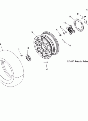 WHEELS FRONT and HUB - A17SVE95AM