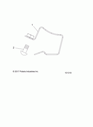 ENGINE FUEL RAIL CLAMP (FROM 2 / 3 / 2017) - A17SVE95AM (101319)