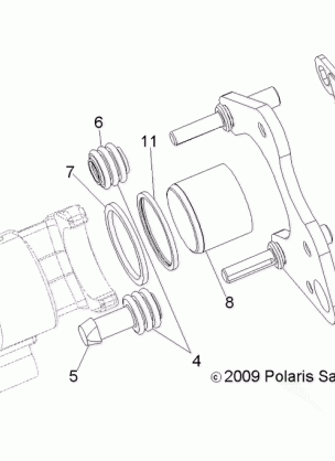 BRAKES FRONT CALIPER - A17SWE57A1 (49RGRCALIPER10)