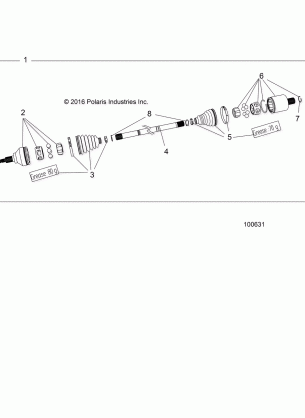 DRIVE TRAIN REAR DRIVE SHAFT (FROM 1 / 1 / 17) - A17SWE57A1 (100631)