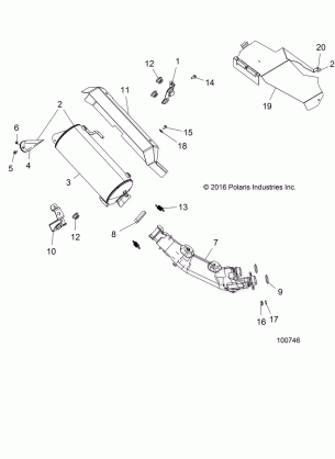 ENGINE EXHAUST - A17SXA85A1 / A7 / SXE85AB / AM / AS / A9 (100746)