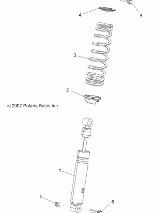 SUSPENSION SHOCK FRONT - A17SXA85A1 / A7 / SXE85AB / AM / AS / A9 (49ATVSHOCKFRT7043168)