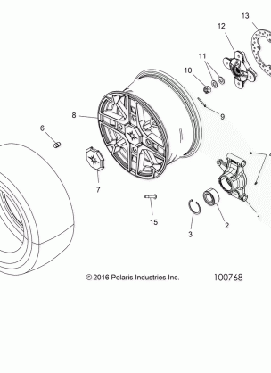 WHEELS REAR and HUB - A17SXE85AB / AM / AS / A9 (100768)