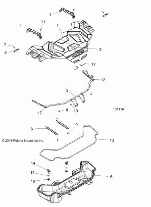 BODY FRONT RACK - A17SXA85A1 / A7 / SXE85AB / AM / AS / A9 (101116)