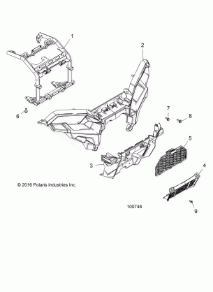 BODY FRONT BUMPER and MOUNTING - A17SXA85A1 / A7 / SXE85AB / AM / AS / A9 (100748)