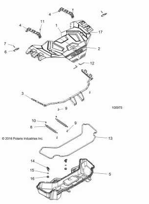 BODY FRONT RACK - A17SXD95A9 / SXE95AC / AL (100975)