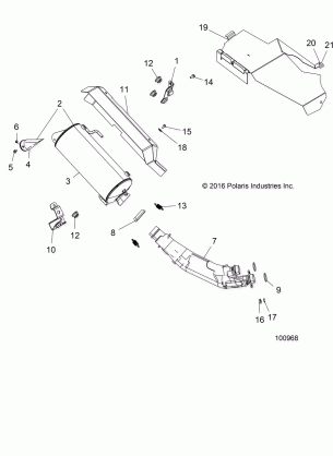 ENGINE EXHAUST - A17SXD95A9 / SXE95AC / AL (100968)