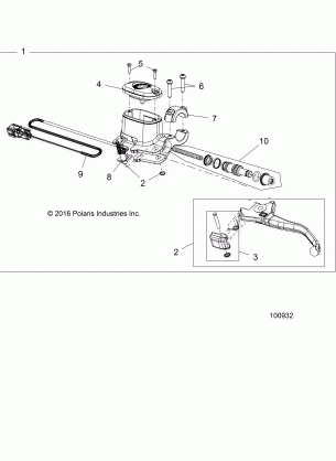 BRAKES FRONT BRAKE LEVER and MASTER CYLINDER (FROM 6 / 1 / 2016) - A17SXD95A9 / SXE95AC / AL (100932)