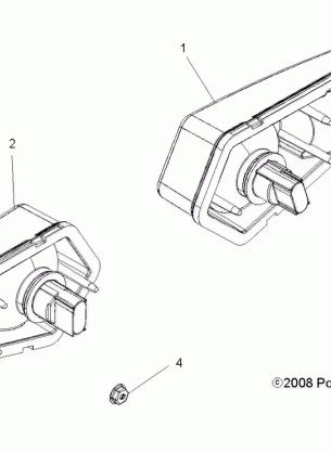 ELECTRICAL TAILLIGHTS - A17SYE85AS (49ATVTAILLAMPS09SPTRG800)