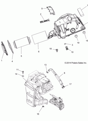 ENGINE AIR INTAKE - A17SYE85AS (49ATVAIRINTAKE15850SP)