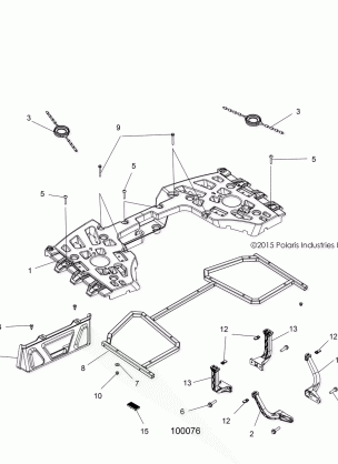 BODY REAR RACK ASM. - A17SYE85AS (100076)