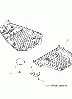 BODY SKID PLATES - A17SYE85AS (49ATVSKIDPLATE15850TRG)