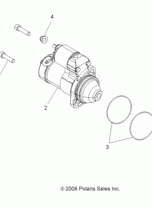 ENGINE STARTING SYSTEM - A17SYE85AS (49ATVSTARTER09SPXP850)