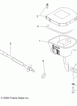 STEERING CONTROLS THROTTLE ASM. and CABLE - A17SYE85AS (49ATVCONTROLS09SPXPEPS850)