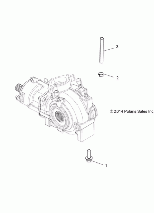 DRIVE TRAIN GEARCASE MOUNTING FRONT - A17SYE85AS (49ATVGEARCASEMTG15850SP)