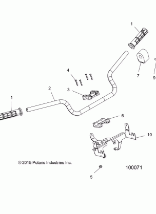 STEERING HANDLEBAR and CONTROLS - A17SYE85AS (100071)