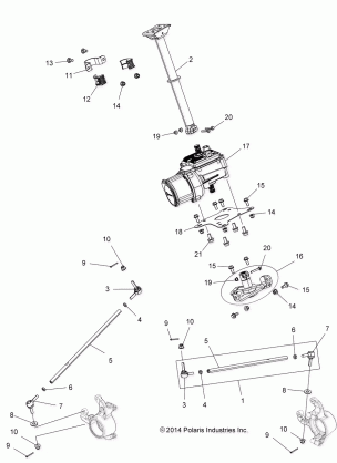 STEERING STEERING POST ASM. - A17SYE85AS (49ATVSTEERING15850TRG)